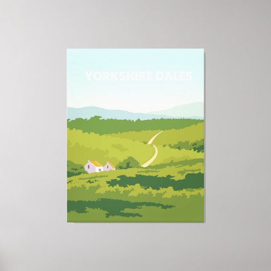 Yorkshire dales canvas afdruk (Voorkant)