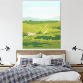 Yorkshire dales canvas afdruk (Insitu (Slaapkamer))