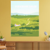 Yorkshire dales canvas afdruk (Insitu (Woonkamer))