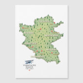 Yorkshire Dales England-kaart (Voorkant)