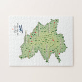 Yorkshire Dales England-kaart Legpuzzel (Horizontaal)