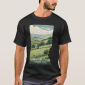 Yorkshire Dales National Park Engeland Malham C T-shirt (Voorkant)