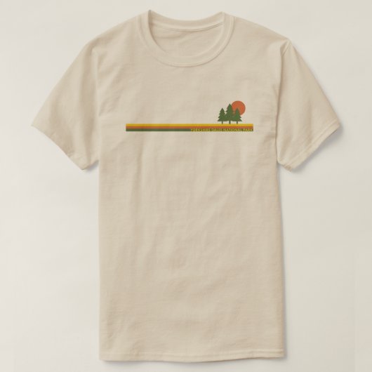 Yorkshire Dales National Park Pine Trees Sun T-shirt (Design voorkant)