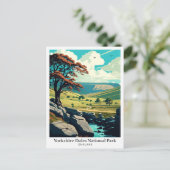 Yorkshire Dales National Park - reisillustratie Briefkaart (Staand voorkant)