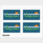 Yorkshire Dales National Park Retro Rechthoekige Sticker (Vel)