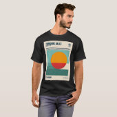 Yorkshire Dales National Park Retro Reizen Kunst T-shirt (Voorkant volledig)