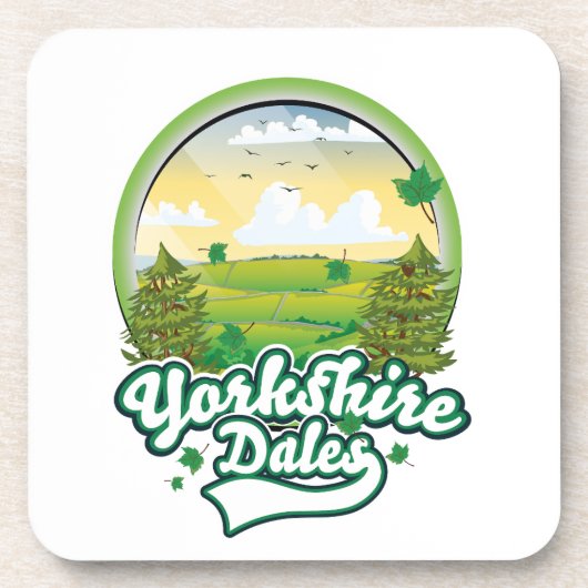 Yorkshire Dales Reislogo Bier Onderzetter (Voorkant)
