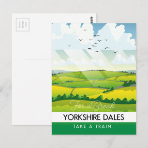 Yorkshire Dales reisposter. Briefkaart