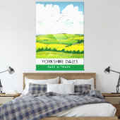 Yorkshire Dales reisposter. Canvas Afdruk (Insitu (Slaapkamer))