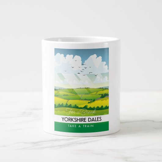 Yorkshire Dales reisposter. Grote Koffiekop (Voorkant)