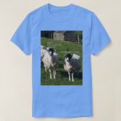 Yorkshire Dales Swaledale schaap heeft kaphaar nod T-shirt (Design voorkant)