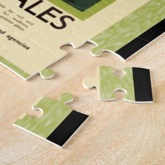 Yorkshire Dales Travel Poster Puzzle Legpuzzel (Zijkant)