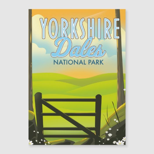 Yorkshire dales vintage-poster (Voorkant)