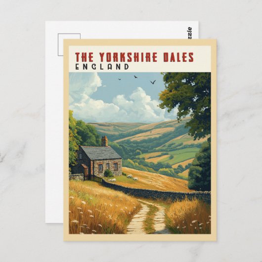 Yorkshire Dales wandelroutes Briefkaart (Voorkant / Achterkant)