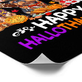 Yorkshire Dog Christmas Happy Hallothankmas Bedank Poster (Hoek)