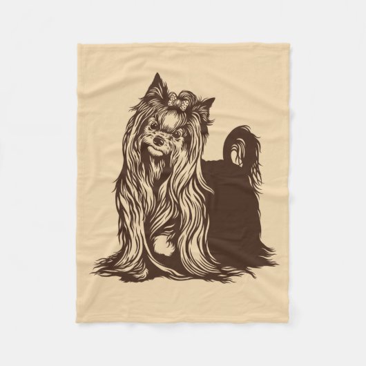 yorkshire dooder fleece deken (Voorkant)