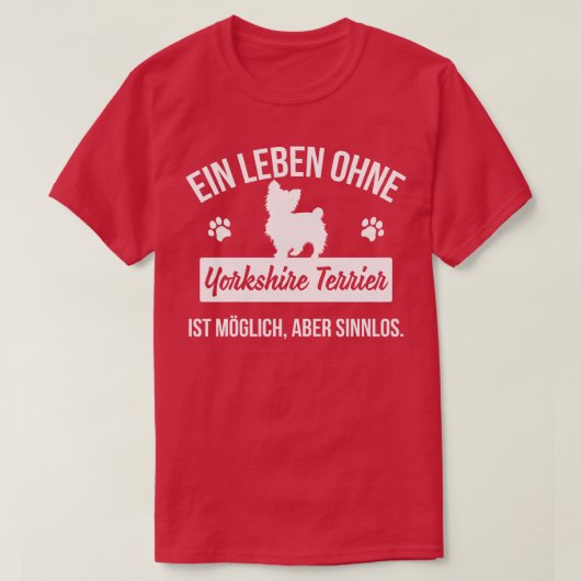 Yorkshire dooder t-shirt (Design voorkant)