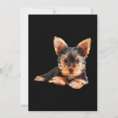 Yorkshire dooder Yorkie Puppy Dog Bedankkaart (Voorkant)