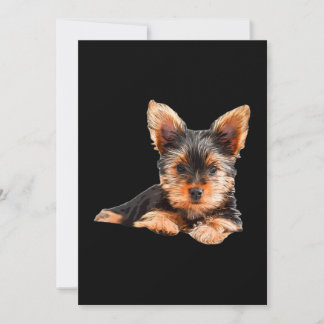 Yorkshire dooder Yorkie Puppy Dog Bedankkaart