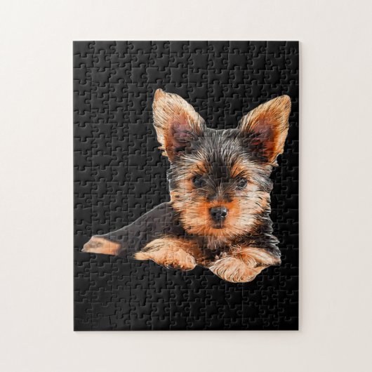 Yorkshire dooder Yorkie Puppy Dog Legpuzzel (Verticaal)