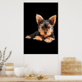 Yorkshire dooder Yorkie Puppy Dog Poster (Keuken)