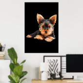 Yorkshire dooder Yorkie Puppy Dog Poster (Thuiskantoor)