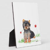 Yorkshire doodpup fotoplaat (Zijkant)
