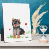 Yorkshire doodpup fotoplaat (Zijkant)