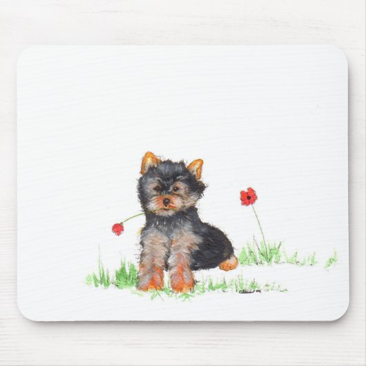 Yorkshire doodpup muismat (Voorkant)