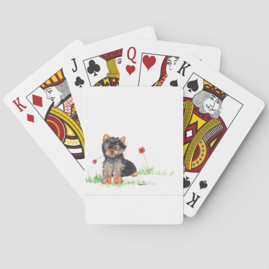 Yorkshire doodpup pokerkaarten (Achterkant)