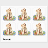 Yorkshire doodsbang 2012 vierkante sticker (Vel)