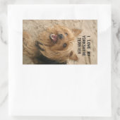 yorkshire doodsliefde met pic black en tan rechthoekige sticker (Tas)