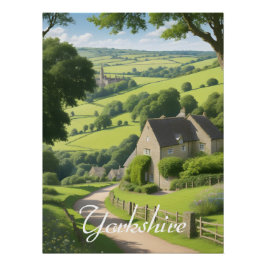 Yorkshire Engeland Reisposter Perfect Poster