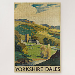 Yorkshire England - Vintage Travel Legpuzzel