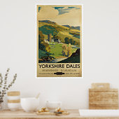 Yorkshire England - Vintage Travel Posters (Keuken)