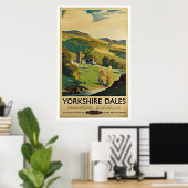 Yorkshire England - Vintage Travel Posters (Thuiskantoor)