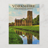 Yorkshire, Fountains Abbey, Briefkaart (Voorkant)