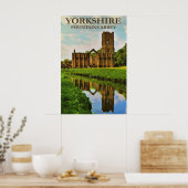 Yorkshire, Fountains Abbey, Poster (Keuken)