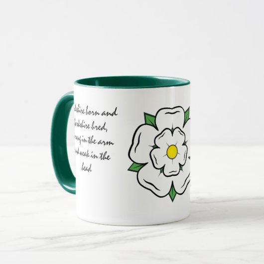 Yorkshire geboren Yorkshire gefokt. White Rose bew Mok (Voorkant links)