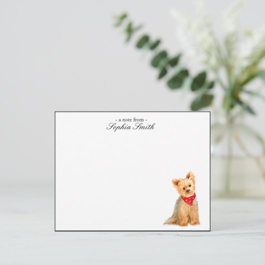 Yorkshire geweldige flater bedankkaart (Staand voorkant)