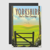 Yorkshire "God's own Country" vintage reisposter (Voorkant / Achterkant)