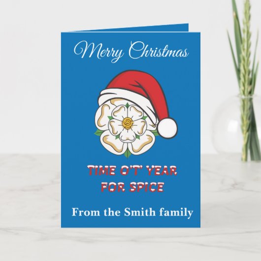 Yorkshire Kersttijd Jaar Voor Kruiden Kaart (Voorkant)