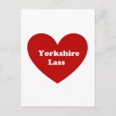 Yorkshire Lass Briefkaart (Voorkant)