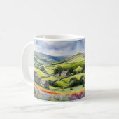 "Yorkshire Meadowsong" Landschap Yorkshire Dales Koffiemok (Voorkant links)