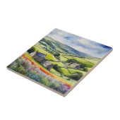 "Yorkshire Meadowsong" Landschap Yorkshire Dales Tegeltje (Zijkant)