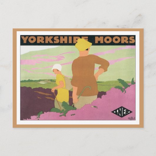 Yorkshire Moors Briefkaart (Voorkant)