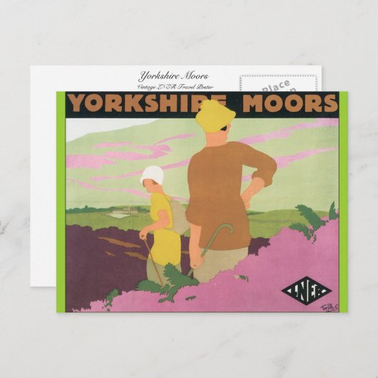 Yorkshire Moors Briefkaart (Voorkant / Achterkant)