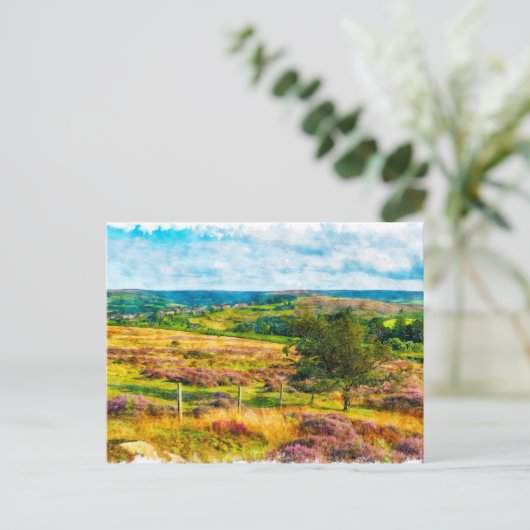 Yorkshire Moors Briefkaart (Staand voorkant)