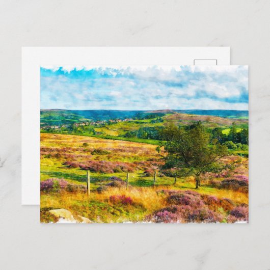 Yorkshire Moors Briefkaart (Voorkant / Achterkant)