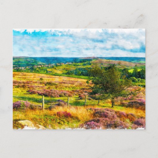 Yorkshire Moors Briefkaart (Voorkant)